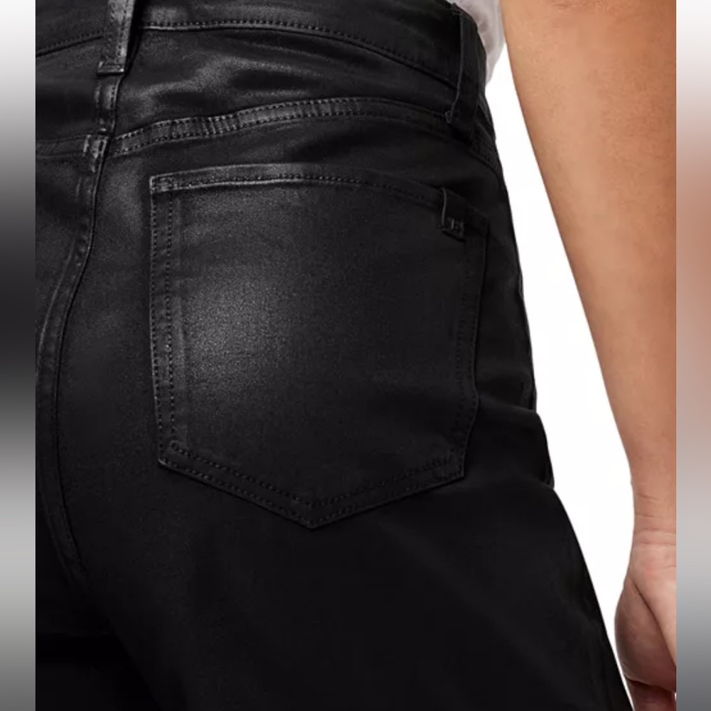 JOES THE MIA PETITE HIGH RISE WIDE LEG COATED JEANS IN BLACK SIZE 26 - Picture 7 of 7